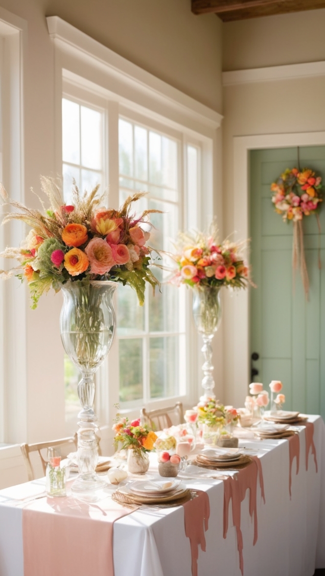 entryway table decor, foyer console table decor, hallway table styling, front entryway table decorating, entranceway furniture ideas 