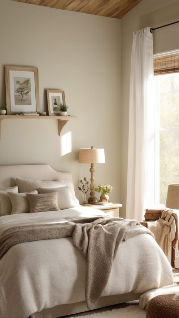 modern bedroom design, cozy bedroom decor, neutral bedroom ideas, modern neutral colors, cozy bedroom furniture