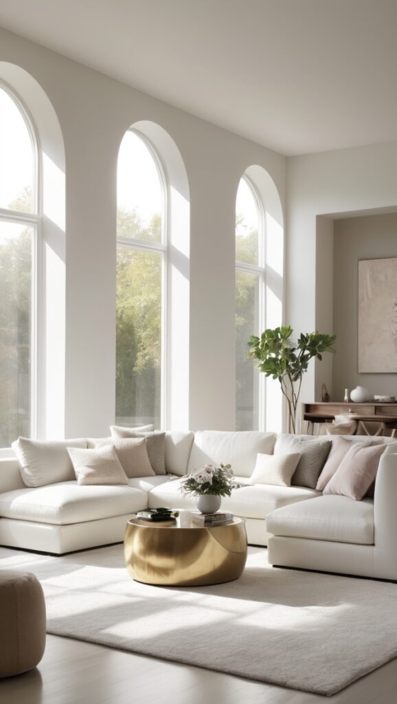 modern luxury living room, minimalist luxury design, elegant minimalist decor, upscale living room design, contemporary luxury interior