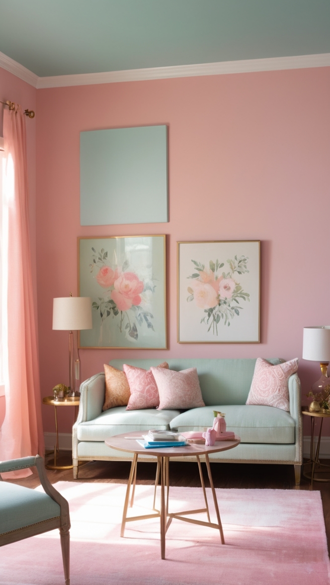 pink paint colors, bold pink shades, rose pink palette, blush pink hues, fuchsia color scheme