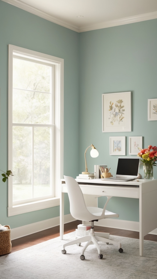 quarto, home office, decoração, móveis, escritório