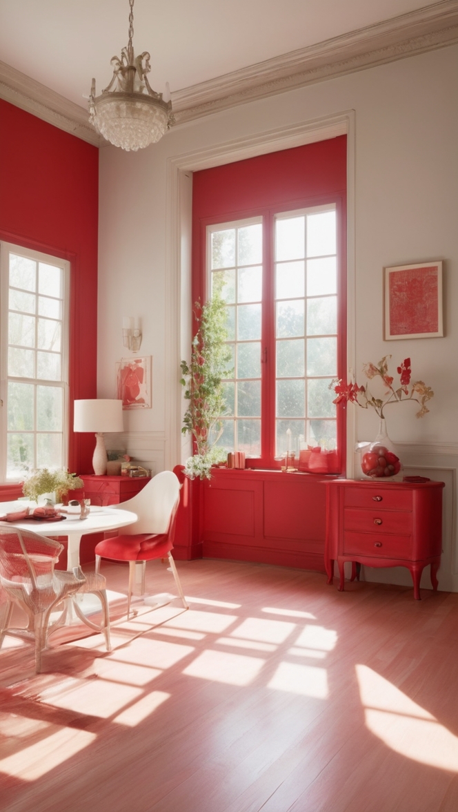 red paint colors, crimson color palette, scarlet color scheme, ruby hue palette, burgundy color chart