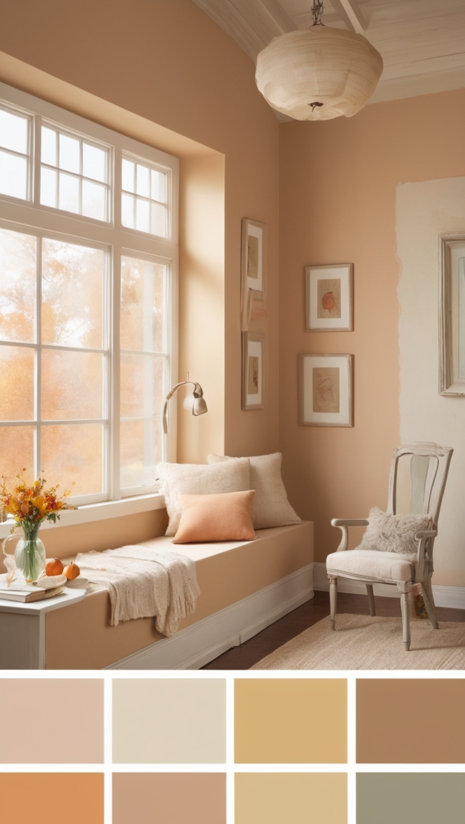 autumn outfit ideas, warm color palette, fall fashion trends, cozy home decor, seasonal accessories 