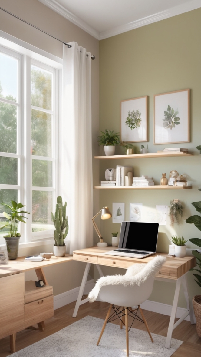 work from home setup, cozy home office, remote work setup, home office decor, comfortable home workspace