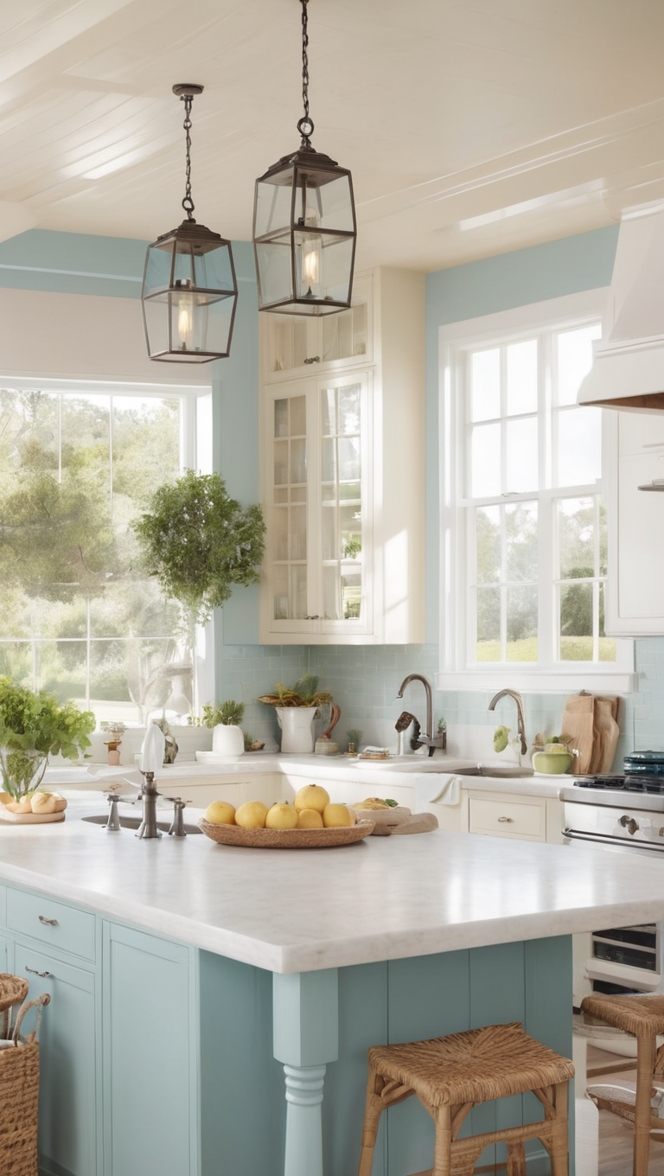 farmhouse sink, coastal kitchen decor, kitchen rejuvenation, farmhouse kitchen design, coastal farmhouse style