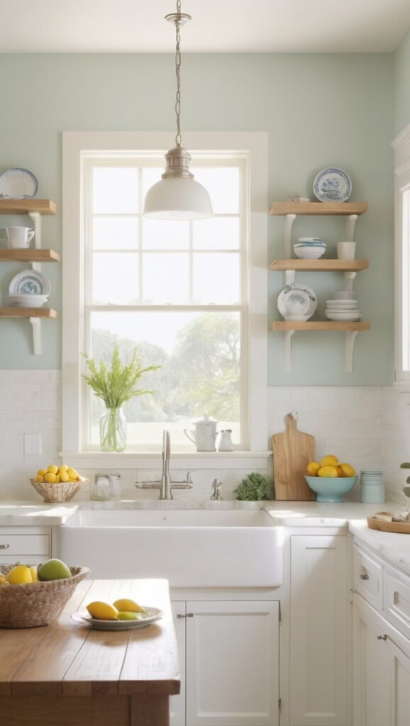 farmhouse sink, coastal kitchen decor, kitchen rejuvenation, farmhouse kitchen design, coastal farmhouse style