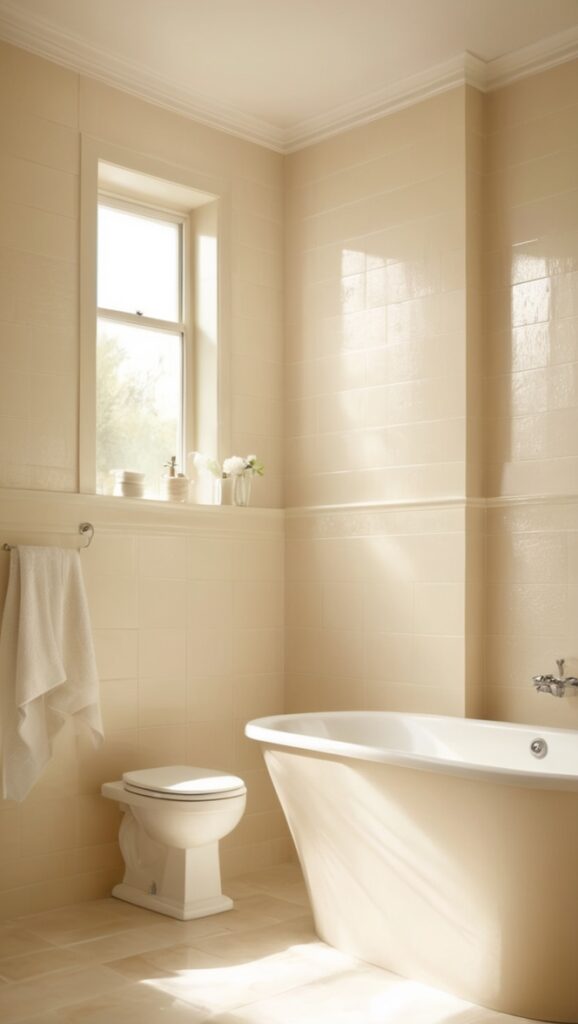 bathroom tile designs, modern bathroom tiles, cream ceramic tiles, luxury bathroom tiles, tile installation cost