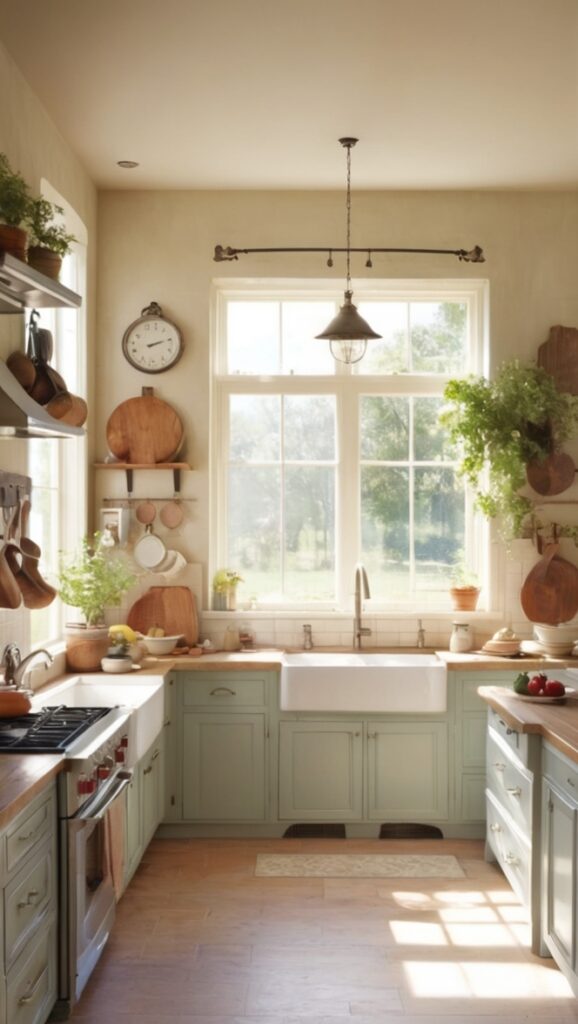 farmhouse kitchen design, kitchen renovation, rustic European kitchen, modern farmhouse decor, vintage kitchen style