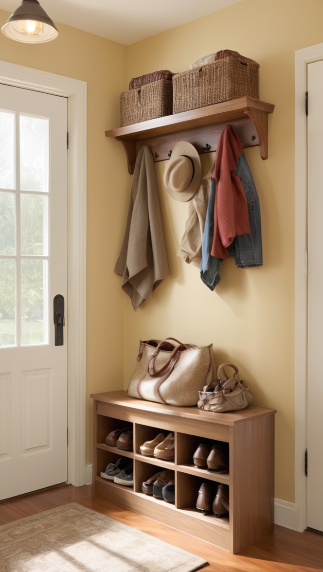 shoe rack, entryway shoe organizer, hallway shoe cabinet, mudroom shoe bench, front door shoe storage