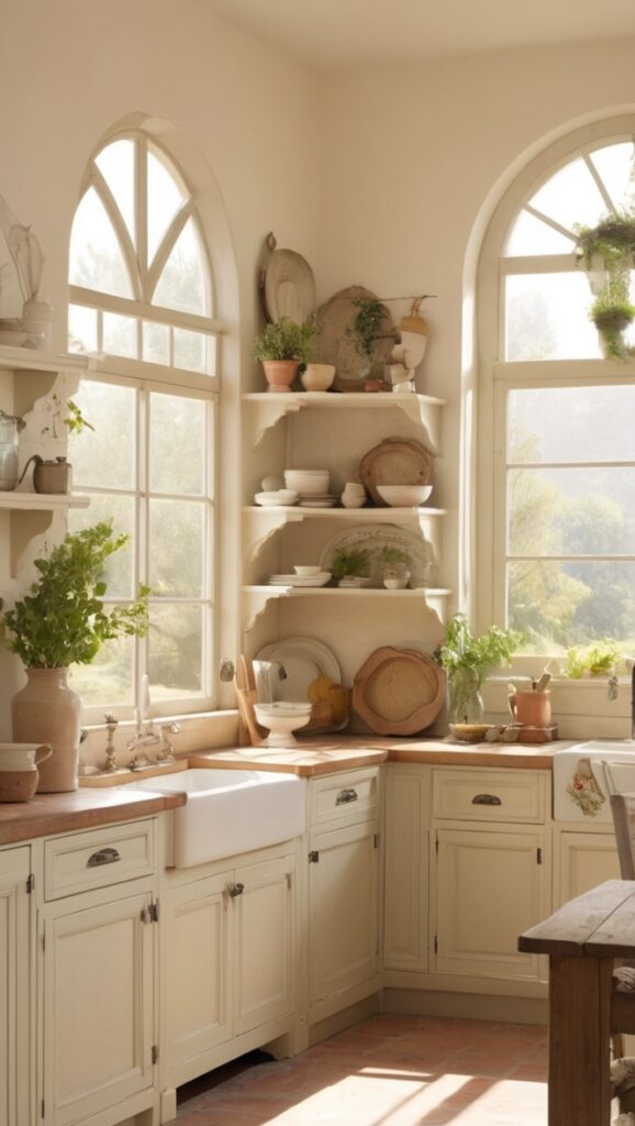 Italian kitchen design, Rustic kitchen decor, Tuscan style kitchen, Farmhouse kitchen renovation, Vintage kitchen appliances