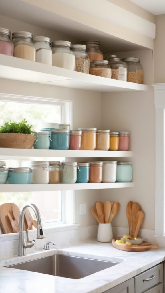 kitchen organization ideas, pantry organization, kitchen storage solutions, declutter kitchen, organize kitchen cabinets