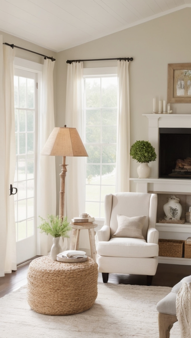 minimalist living room decor, modern farmhouse decor, minimalist farmhouse design, minimalist farmhouse interior, farmhouse living room ideas 