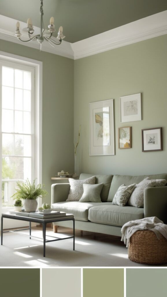 sage green living room, gray living room decor, sage green and gray decor, gray and sage green living room, gray and sage green decor