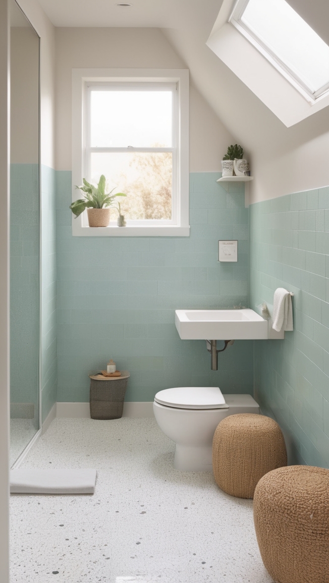 terrazzo tile bathroom, terrazzo bathroom tiles, terrazzo floor bathroom, terrazzo tile shower, terrazzo flooring bathroom