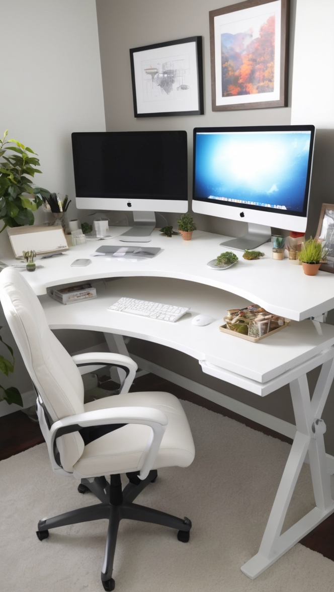 monitor stand, multi monitor setup, triple monitor desk setup, ergonomic monitor setup, adjustable monitor stand