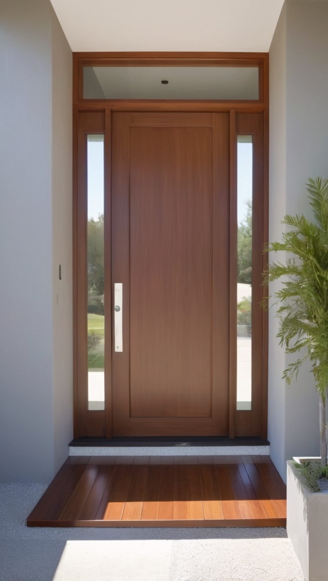 wooden door design, modern entrance door, double door design, main entry door, contemporary wooden door 