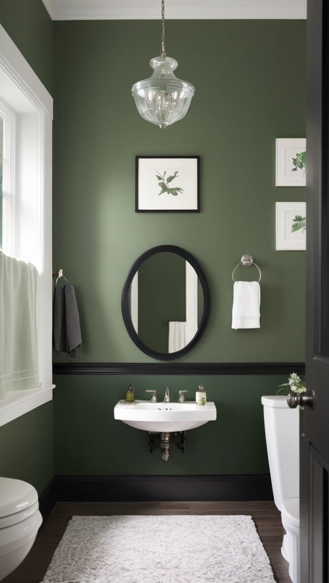 dark green bathroom decor, black and green bathroom ideas, dark green bathroom accessories, black and dark green bathroom design, dark green tiles bathroom