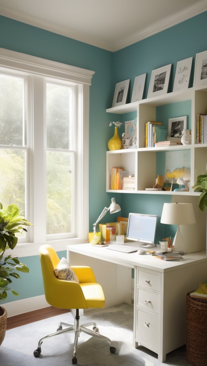 home office organization, small home office design, minimalist home office, compact workspace ideas, portable office solutions