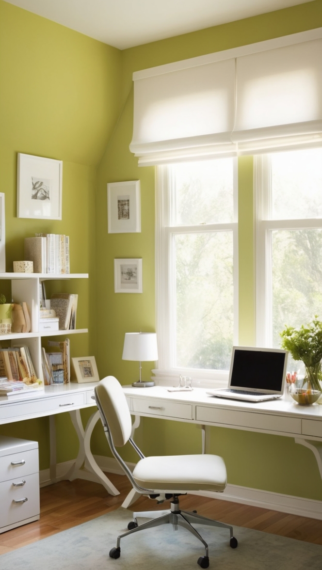 home office organization, small home office design, minimalist home office, compact workspace ideas, portable office solutions 