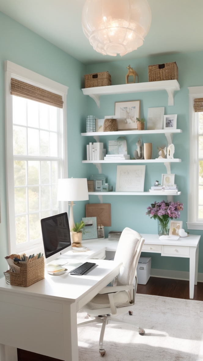 home office desk setup, work from home office, dual desk setup, home office organization, dual workstation