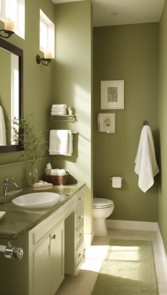 olive green bathroom decor, olive green bathroom accessories, olive green bathroom paint, olive green bathroom tiles, olive green bathroom curtains