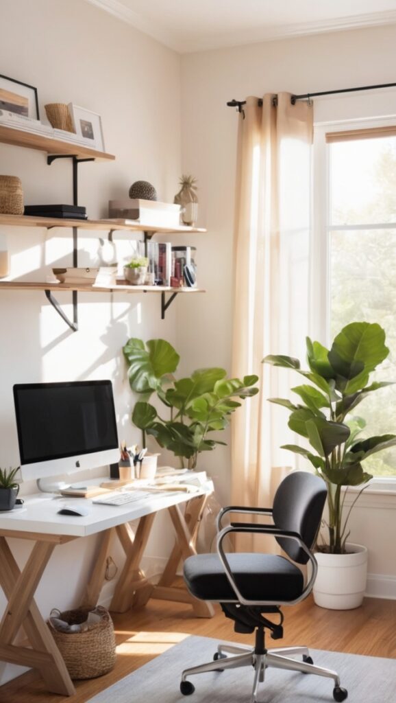 home office setup, work from home, remote work, home office design, telecommuting