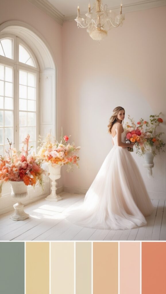 Outdoor wedding colors, Wedding color schemes, Rustic wedding colors, Beach wedding colors, Boho wedding colors