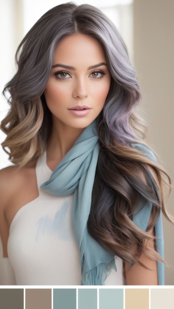 dark hair color, brunette hair color, winter hair trends, seasonal hair colors, rich hair hues