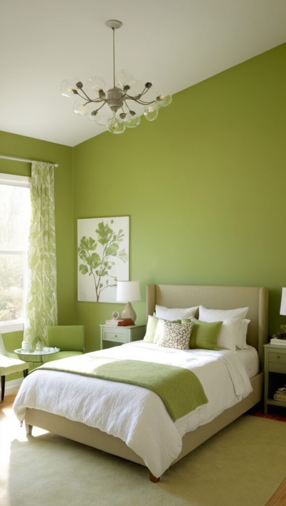 green accent wall paint, best green accent wall color, green accent wall ideas, modern green accent wall, trendy green accent wall