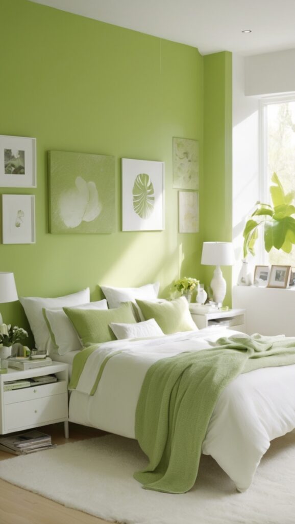 green and white bedroom decor, green and white bedroom ideas, green and white bedroom colors, green and white bedroom design, green and white bedroom furniture