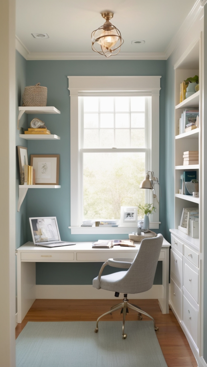 home office furniture, small home office design, home office storage, space-saving home office, compact home office desk