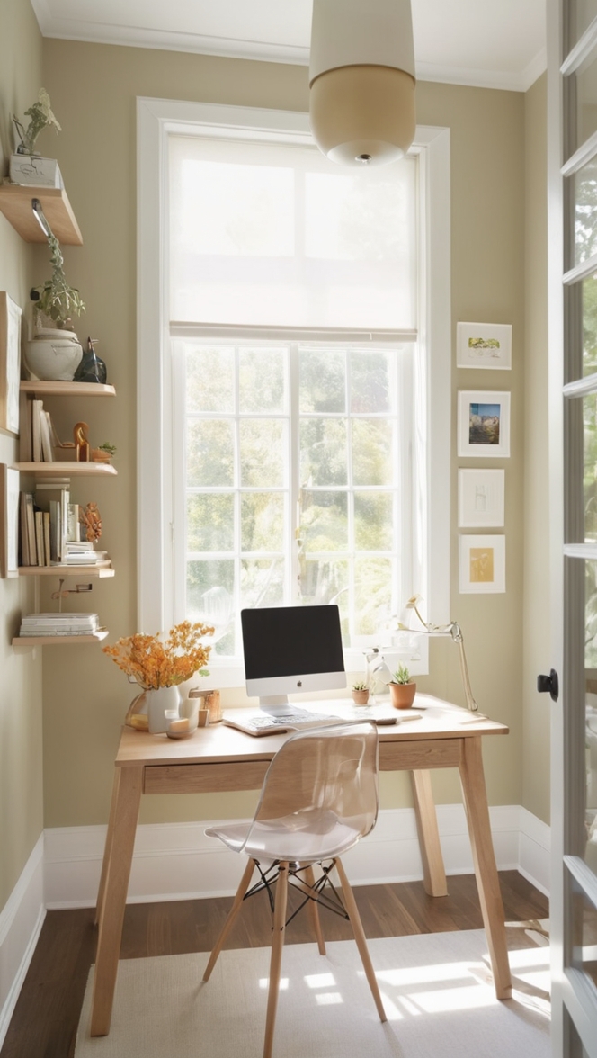 home office furniture, small home office design, home office storage, space-saving home office, compact home office desk 