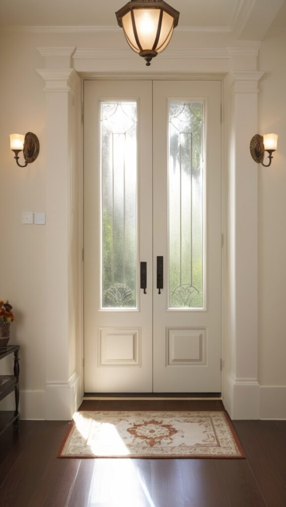 front door design, exterior entrance design, grand entrance design, elegant entryway design, inviting doorway design