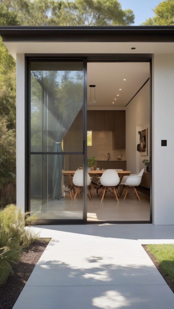 metal sliding door, outdoor sliding door, exterior sliding door, modern sliding door, patio sliding door