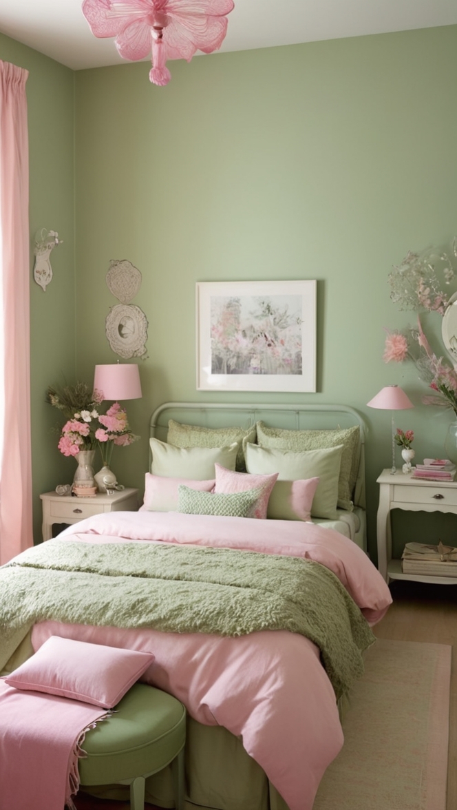 bedroom design ideas, 
home decor, 
wall art, 
bedroom makeover, 
color scheme 