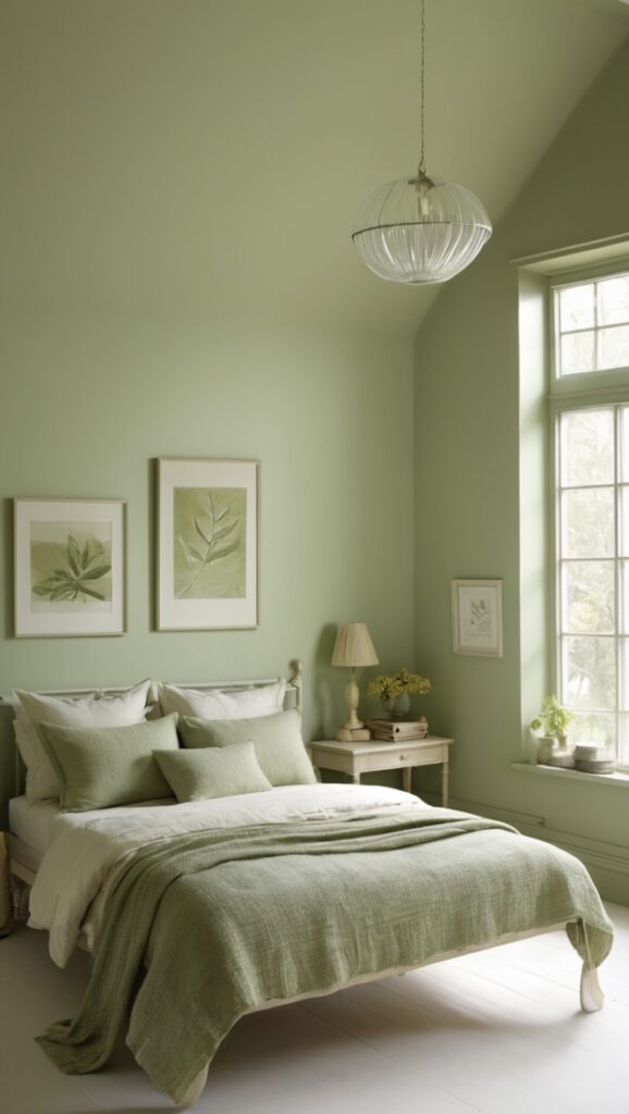 sage green decor, sage green bedding, sage green paint, sage green curtains, sage green furniture