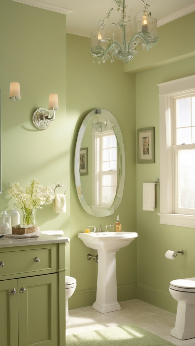bathroom remodel ideas, small bathroom design, bathroom renovation, green bathroom decor, bathroom update