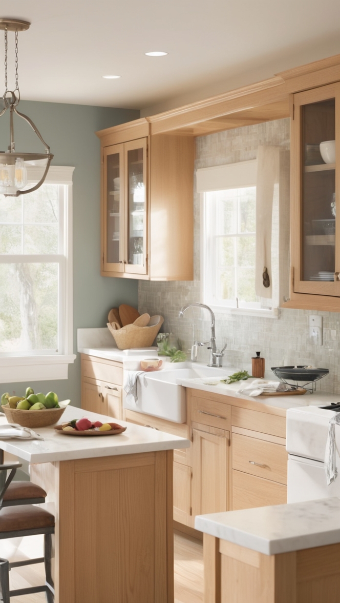 white oak kitchen cabinets, white oak kitchen island, white oak kitchen table, white oak kitchen countertops, white oak kitchen flooring