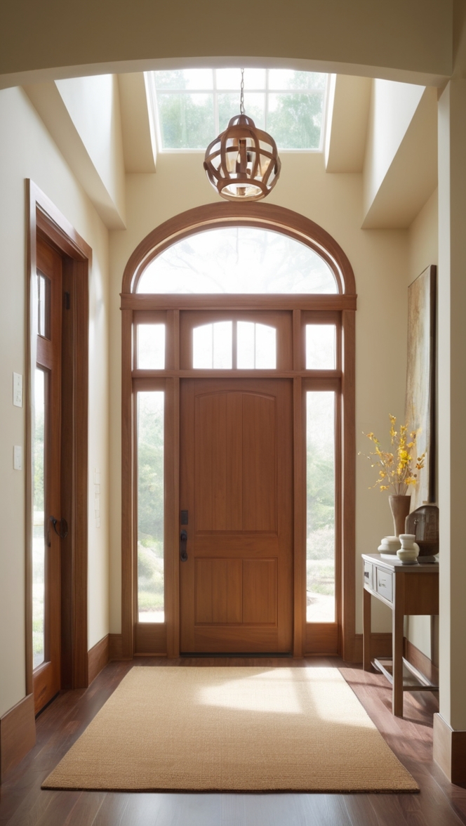 wooden front door, modern entrance door, designer entry door, contemporary entryway door, custom exterior door