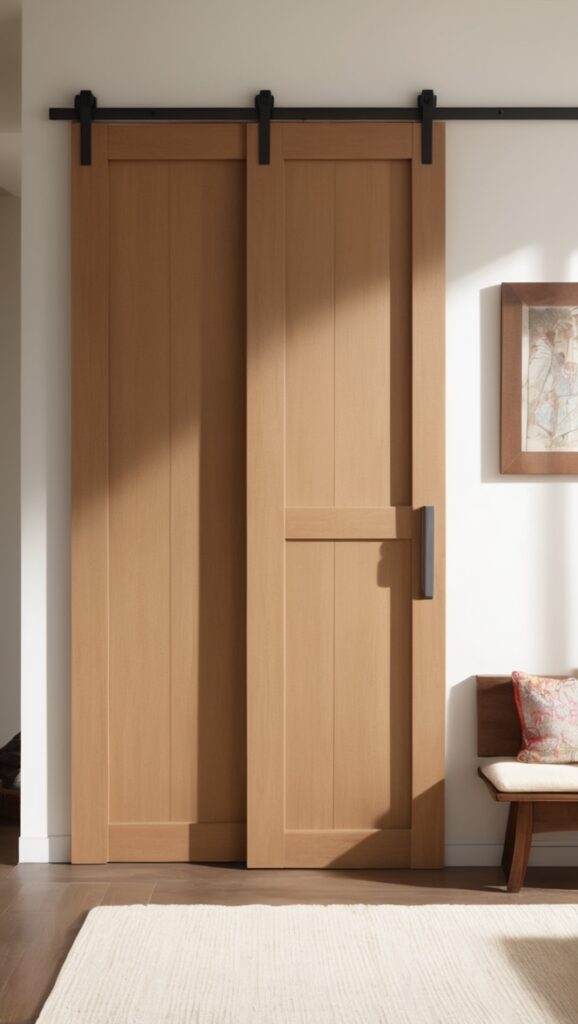 wooden sliding door, sliding door design, interior sliding doors, barn door hardware, custom sliding doors