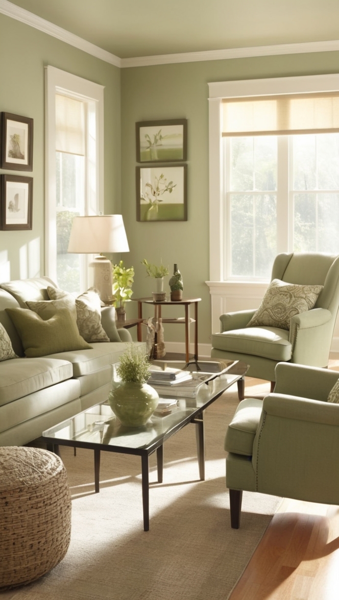 sage green armchair, sage green accent chair, sage green upholstered chair, green velvet chair, sage green wingback chair