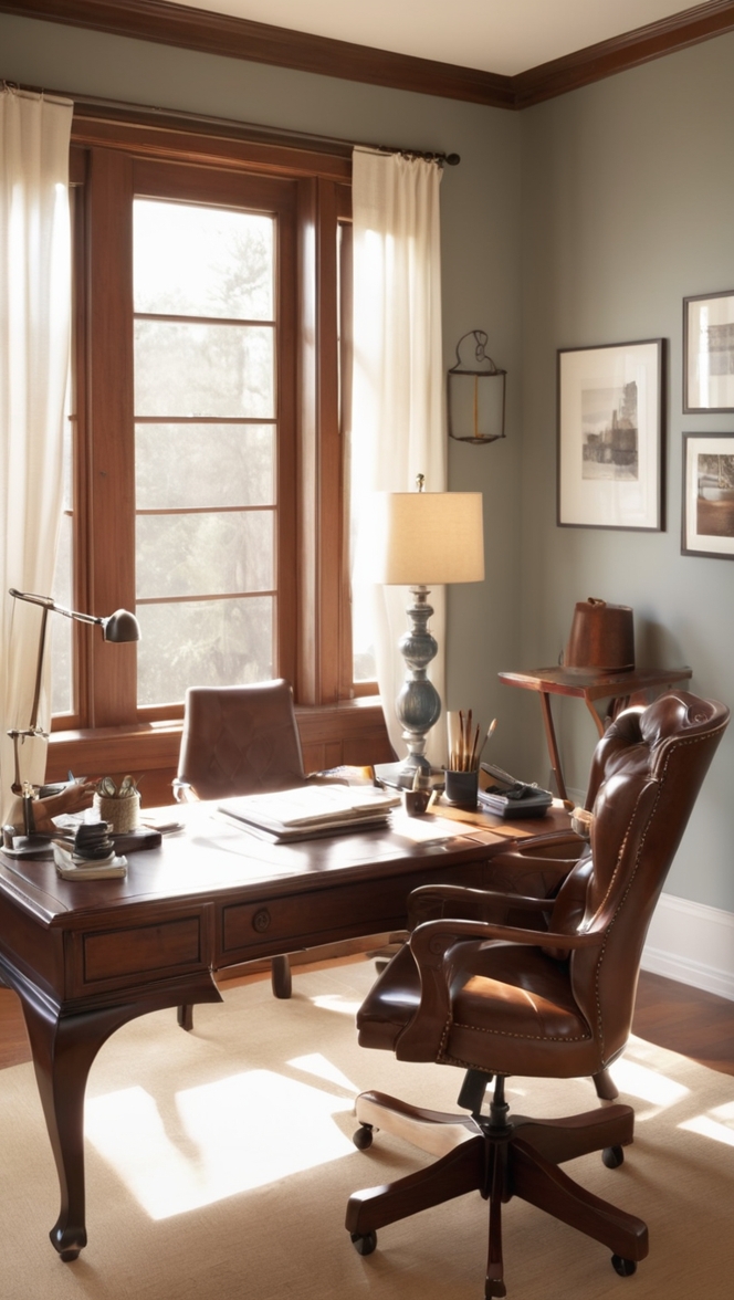 small business office design, office decorating ideas, masculine office decor ideas, productive home office, home office setup 