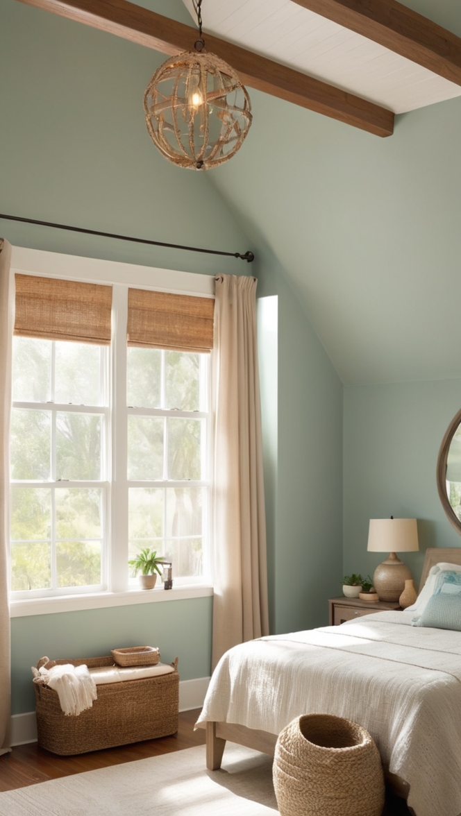 coastal bedroom decor, beach house bedding, rustic coastal furniture, ocean-inspired bedroom, seaside home decor