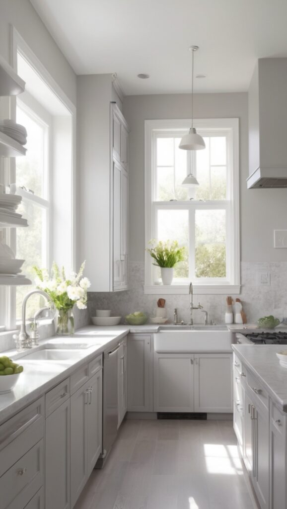 gray kitchen cabinets, kitchen wall cabinets, kitchen pantry cabinet, white kitchen shelves, kitchen cabinet colors