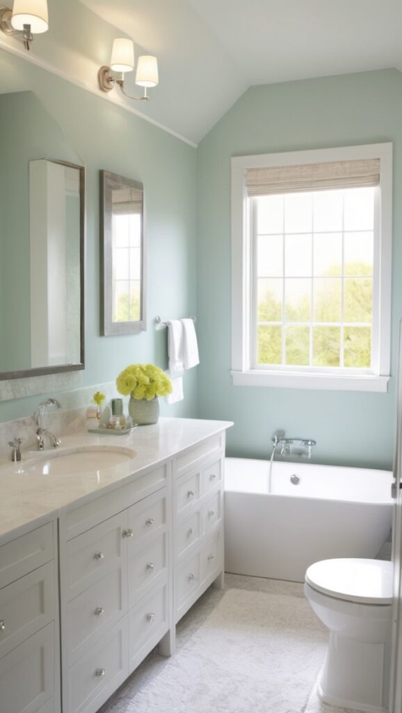 modern bathroom design, guest bathroom renovation, stylish bathroom decor, contemporary bathroom ideas, luxurious bathroom fixtures