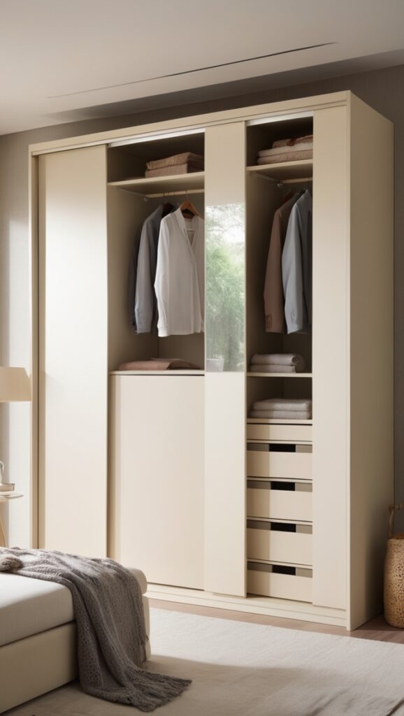 wardrobe sliding door, custom wardrobe design, closet sliding door, built-in wardrobe design, modern sliding wardrobe