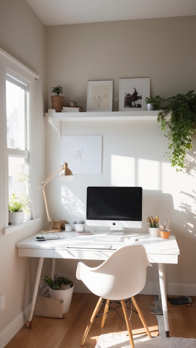 Desk organization, Office decor, Home office design, Workspace essentials, Modern office furniture 