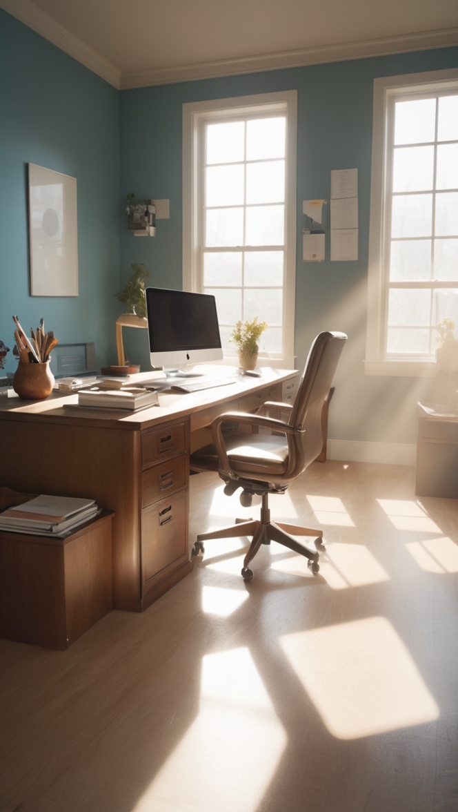 Moody office furniture, Moody office decor, Moody office design, Moody office accessories, Moody office organization 