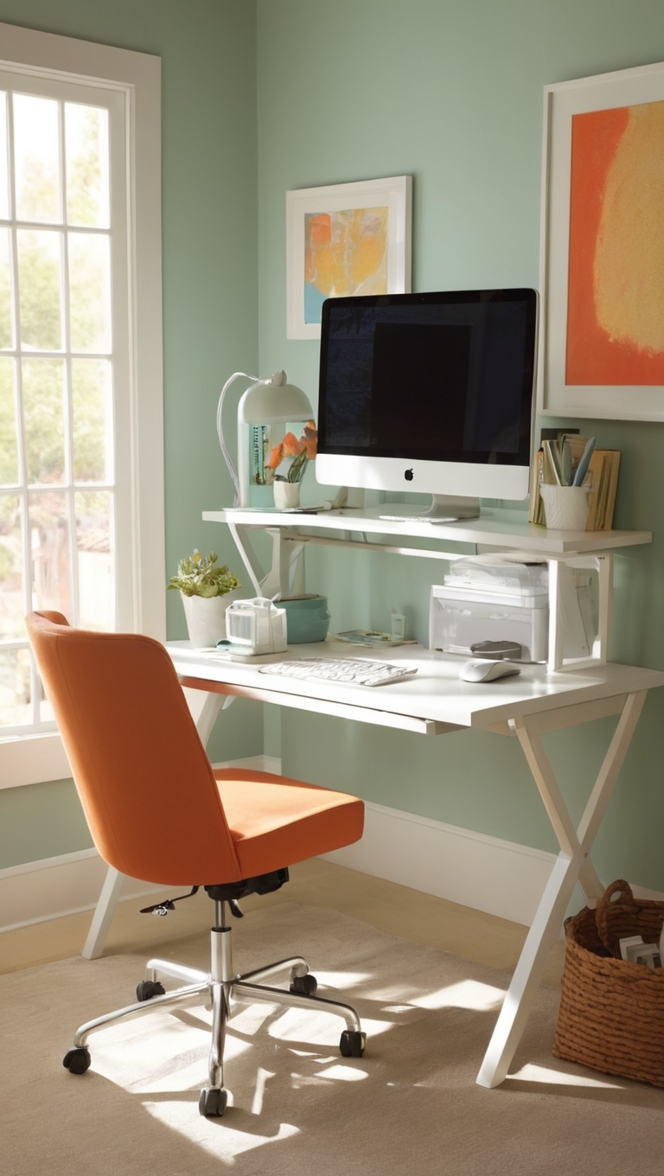 Small Office Design, Home Office Organization, Office Décor Ideas, Minimalist Office Setup, Remote Workspaces 