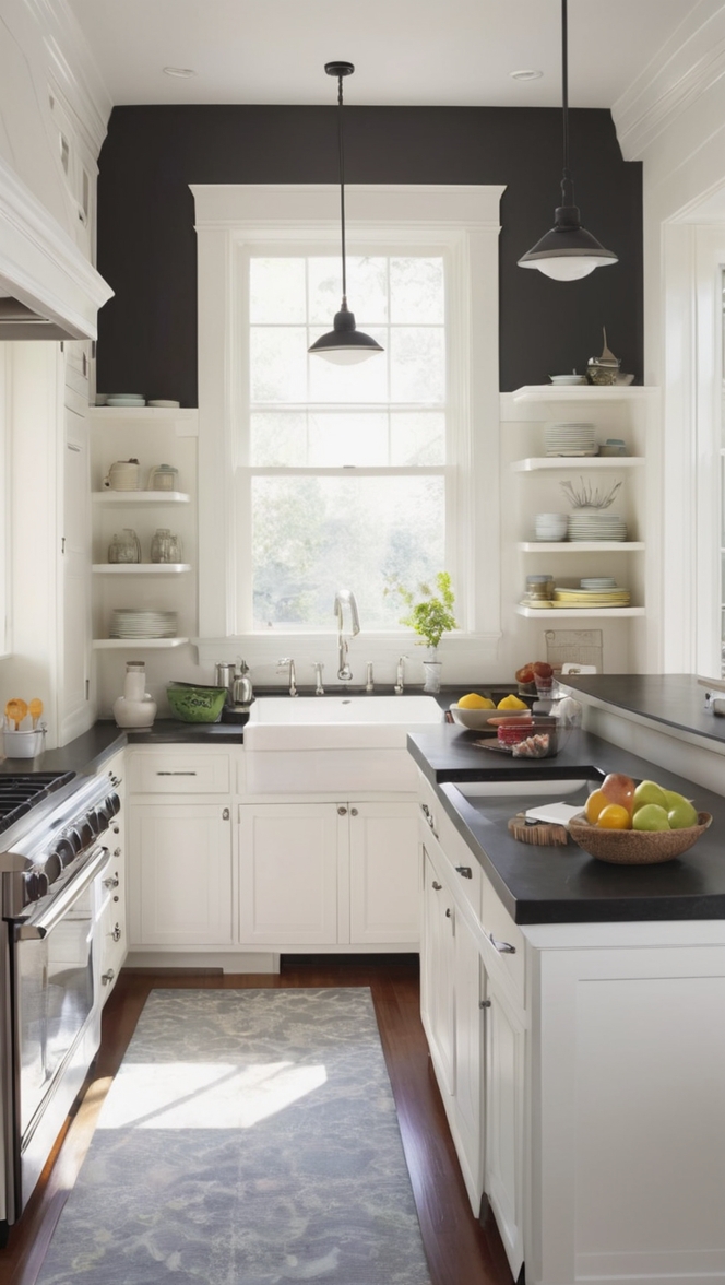 black kitchen cabinets, white kitchen cabinets, modern kitchen cabinets, custom kitchen cabinets, painted kitchen cabinets